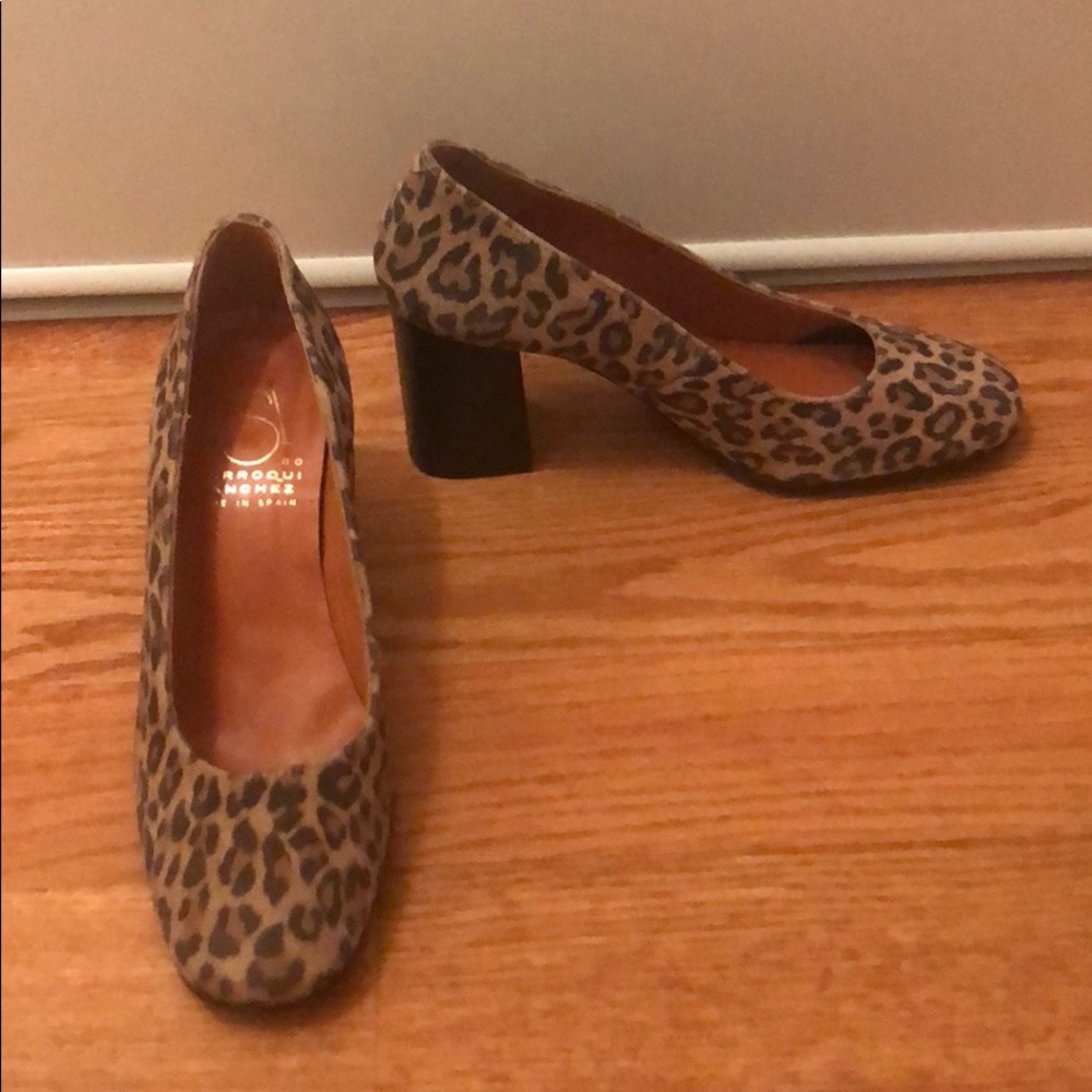 Marroqui Sanchez Leopard print Block Heels